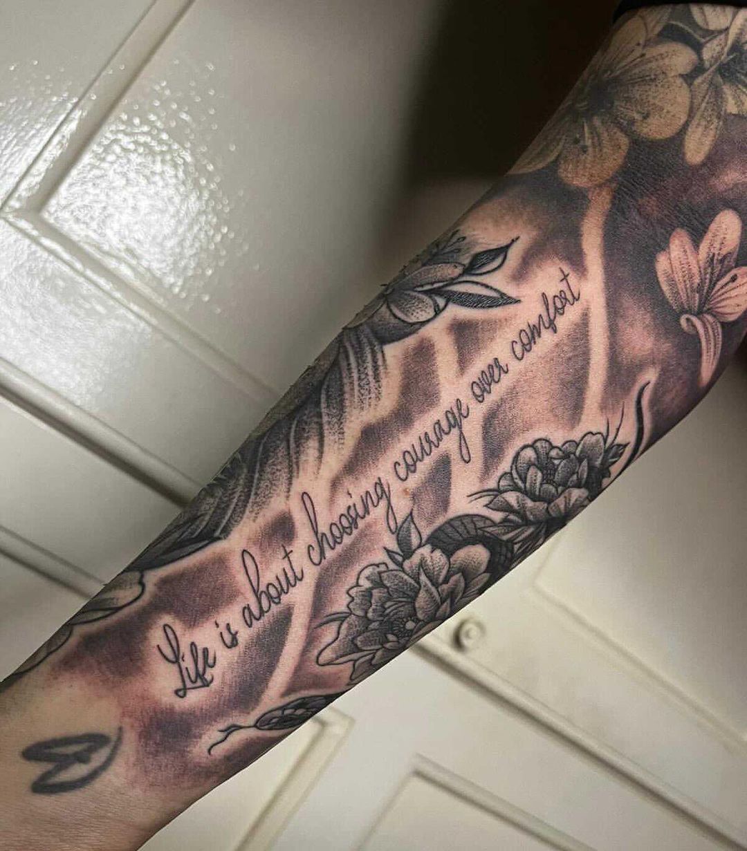 tattoo rękaw damski