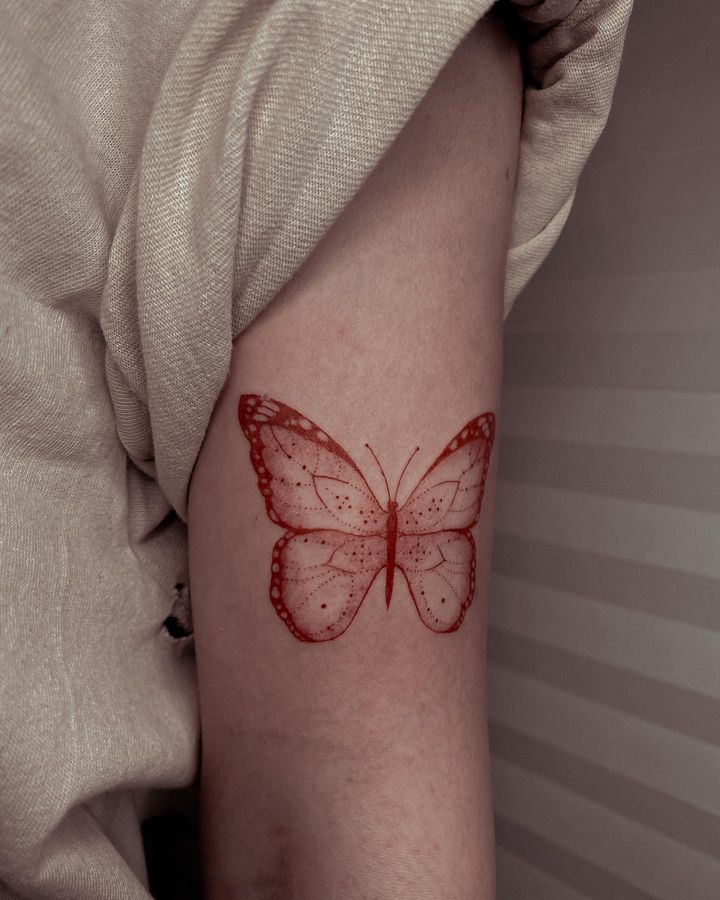 tatuaz 3d motyl