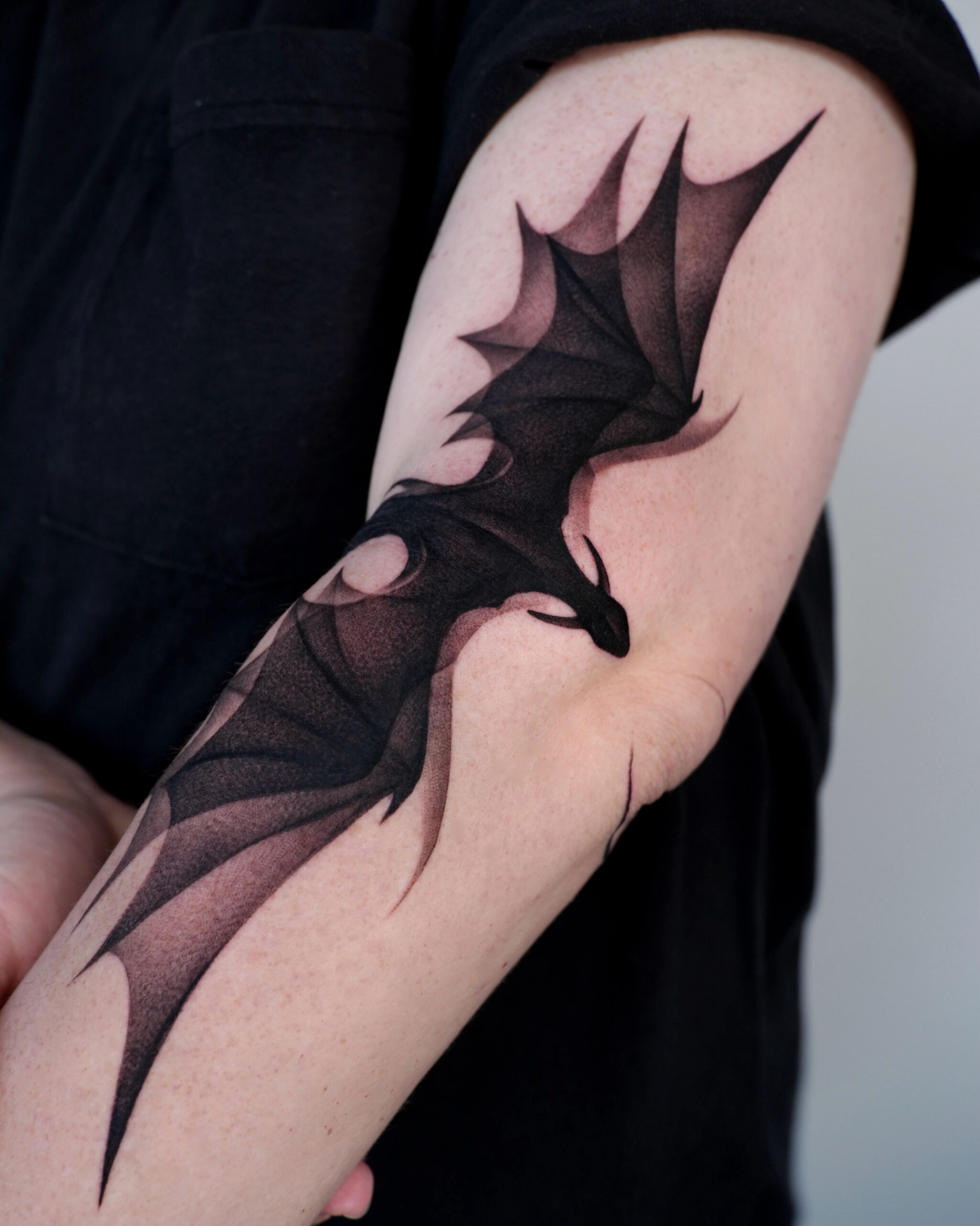 blackwork dragon