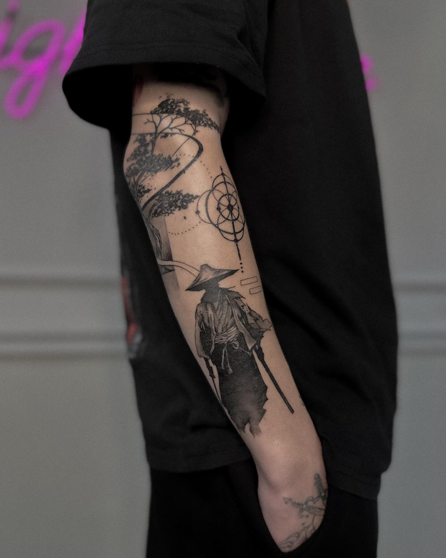 fine line tattoo inspiracje