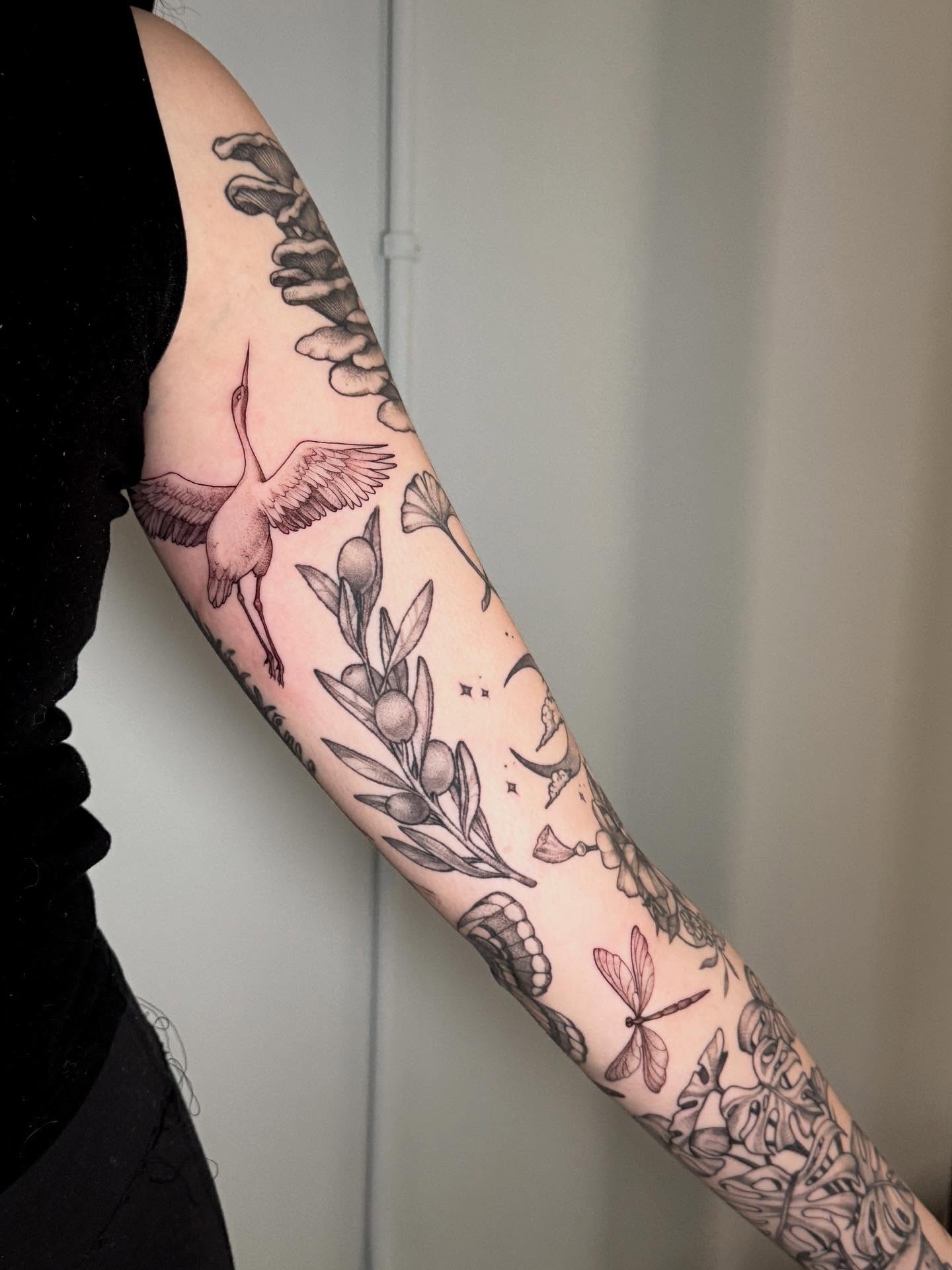 patchwork tattoo damski