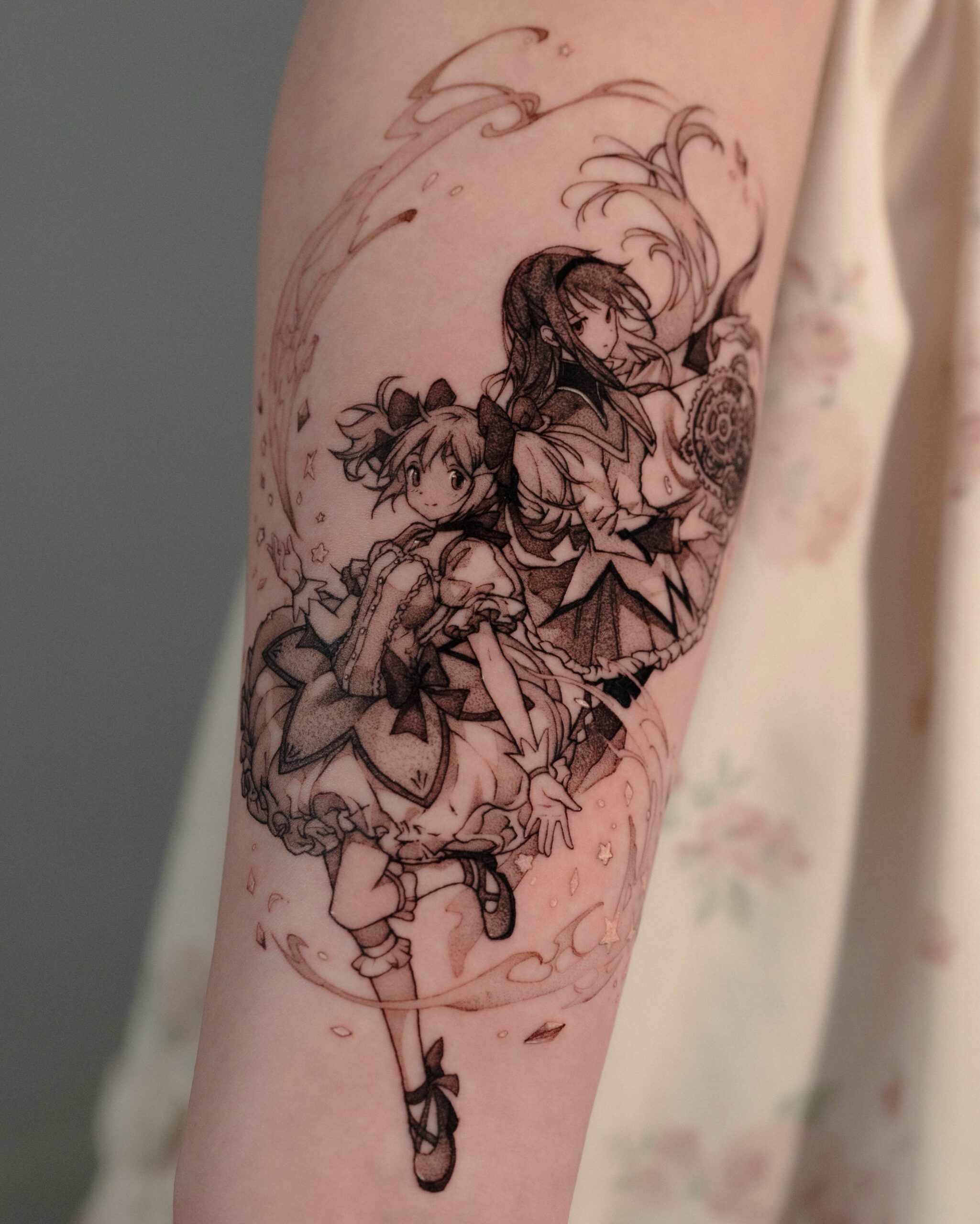 manga panel tattoo