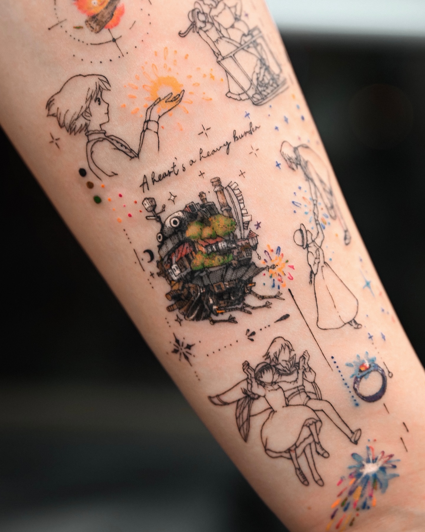 Japanese anime tattoo