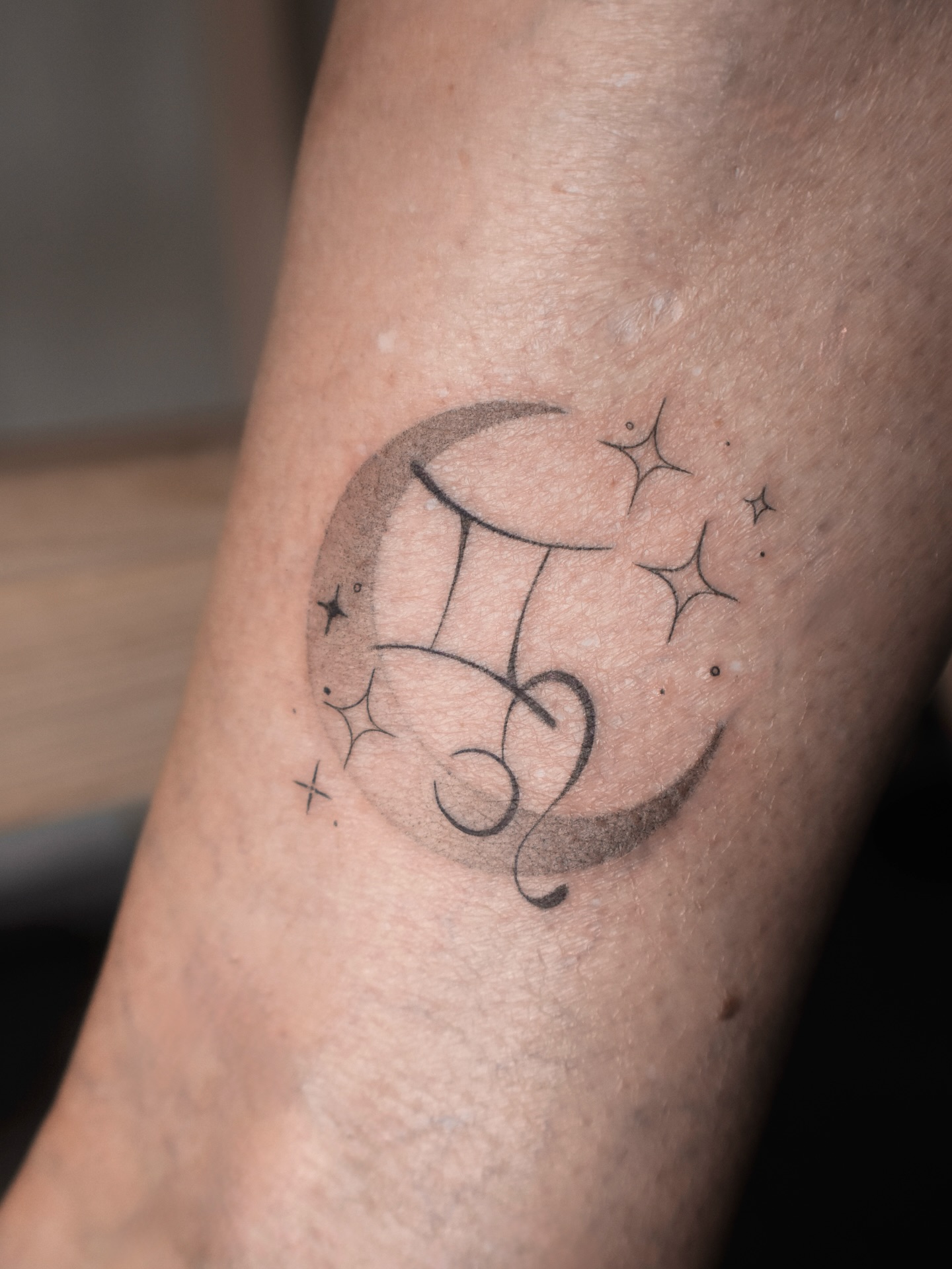 astrologiczny tatuaż księżyc