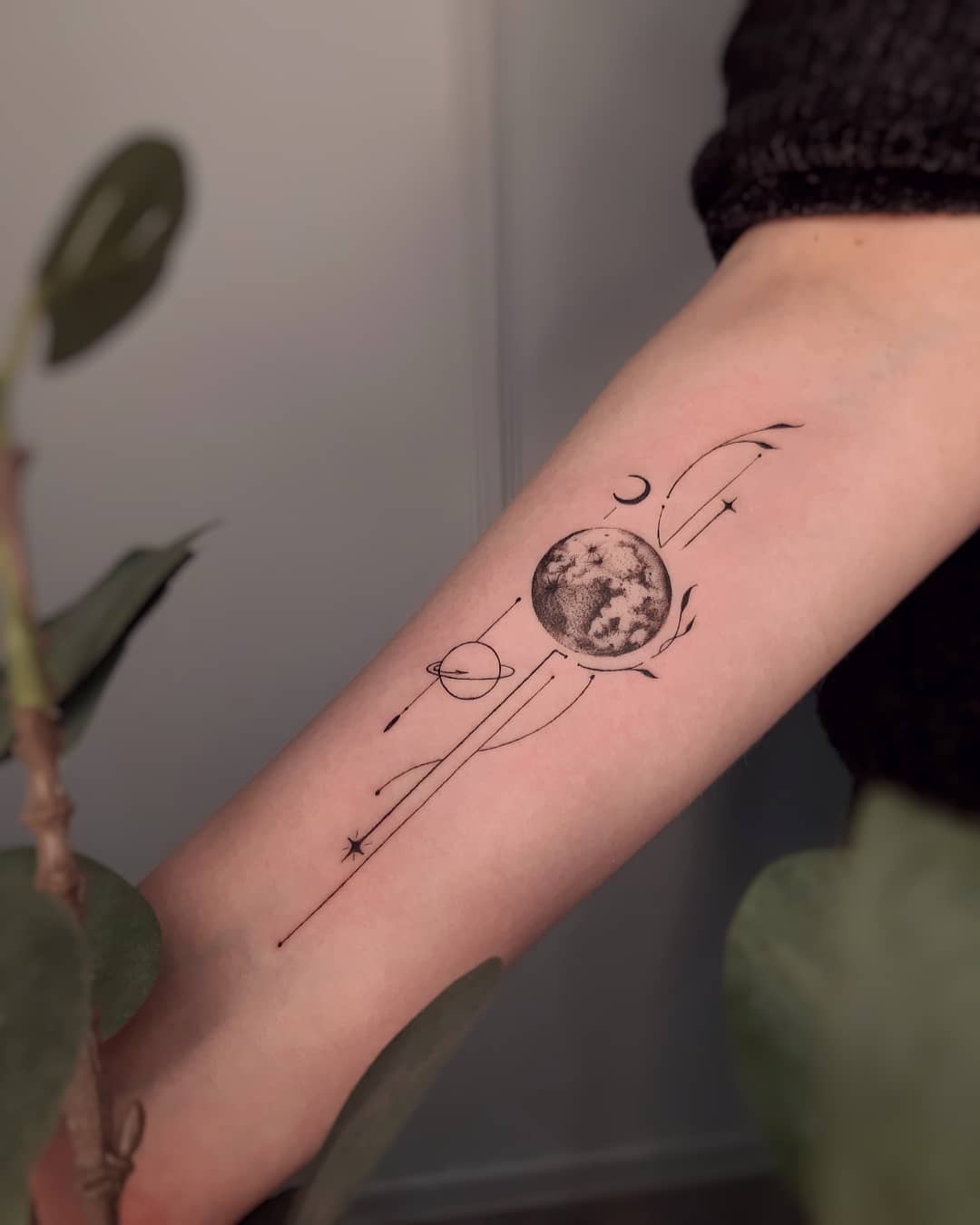 moon tattoo