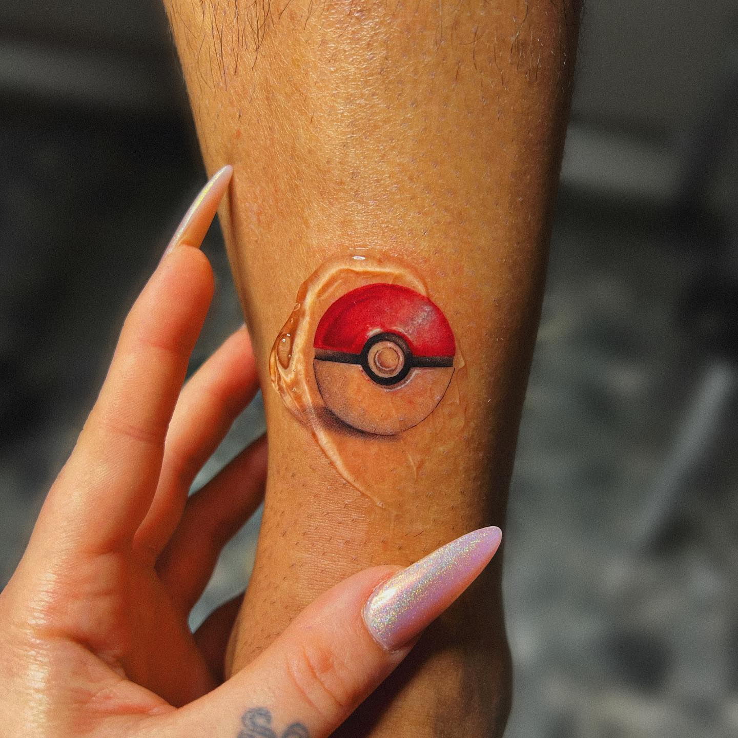 minimalist anime tattoo