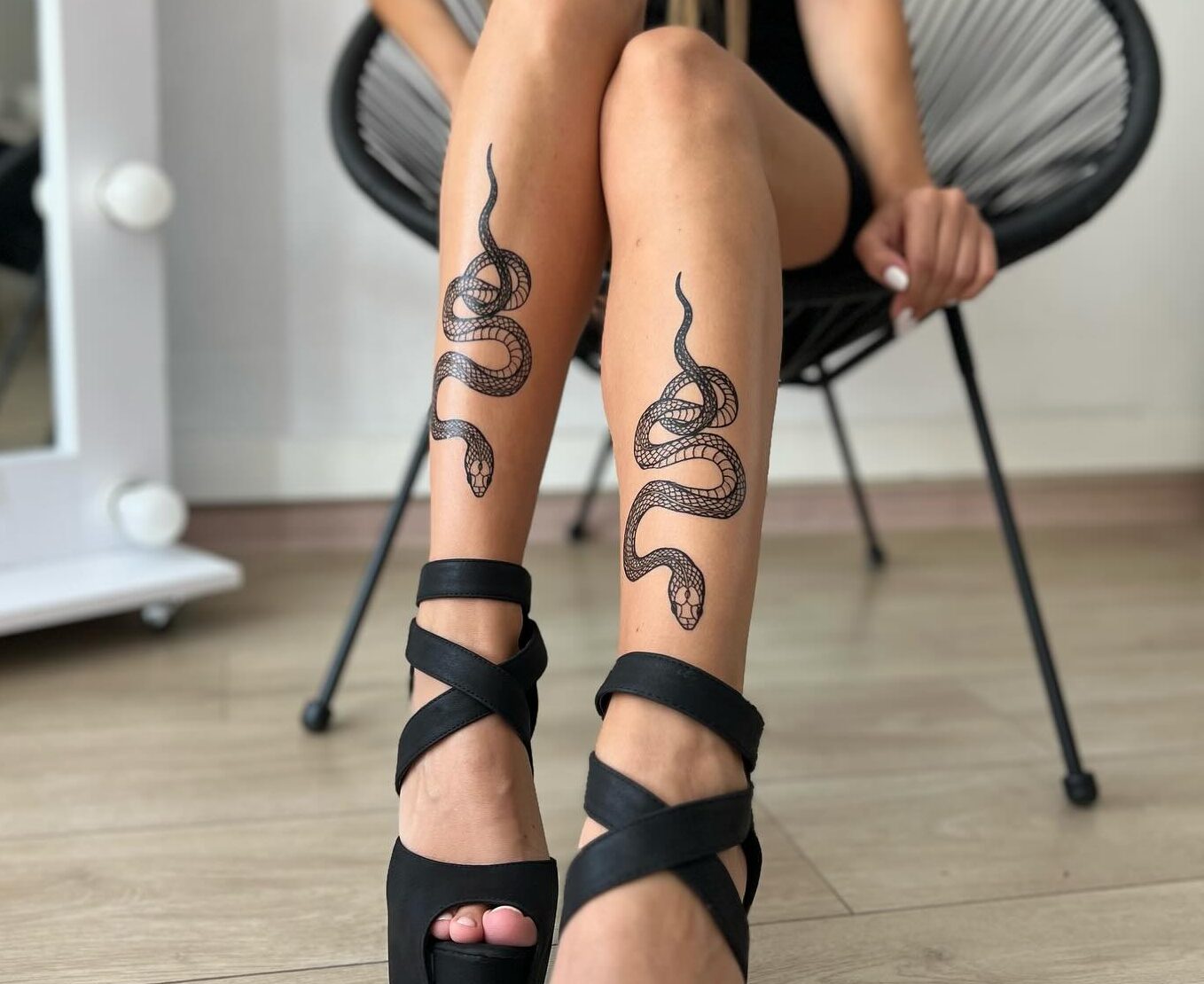 blackwork wąż